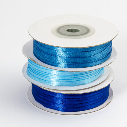 Ruban bleu 3Mm brillant 50m