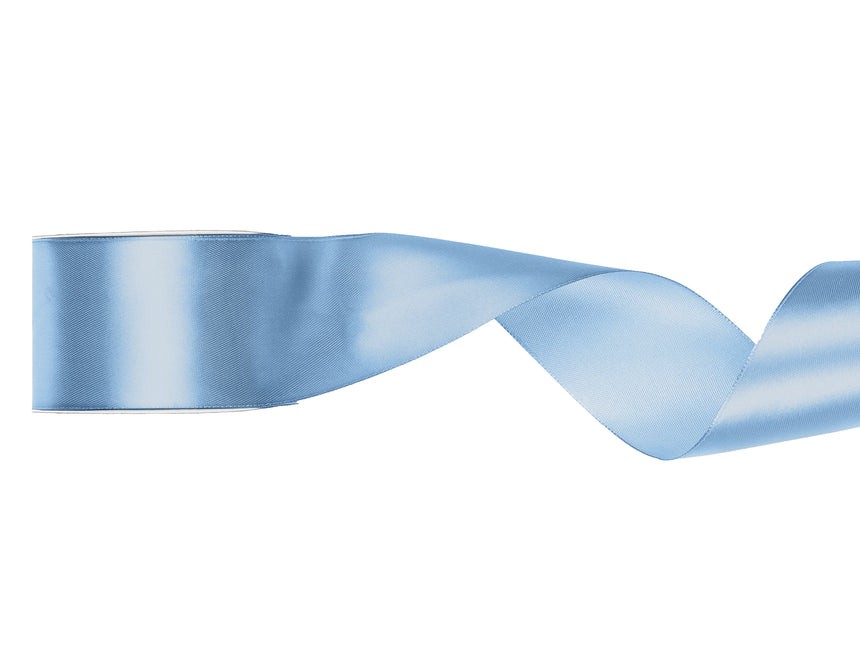 Ruban bleu clair satiné 25m