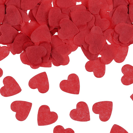 Canon à confettis en forme de coeur rouge 28cm