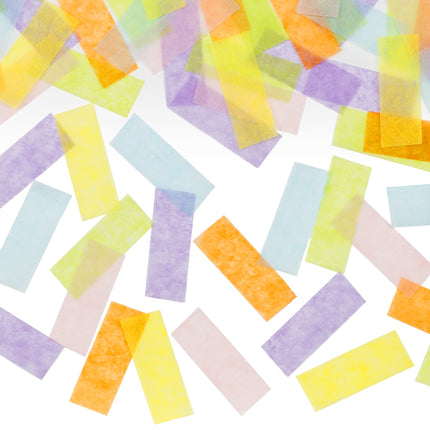 Canon de confettis colorés Pastel 20cm