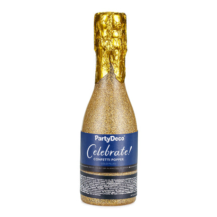 Canon à confettis d'or Champagne 20.5cm