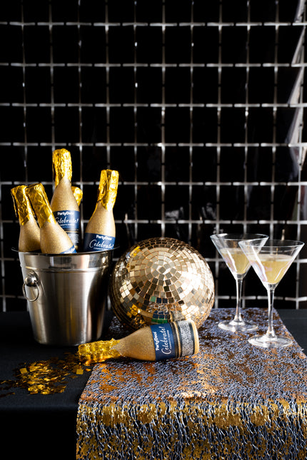 Canon à confettis d'or Champagne 20.5cm