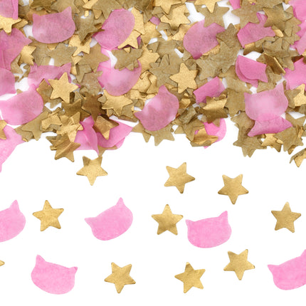 Canon à confettis rose doré 20cm