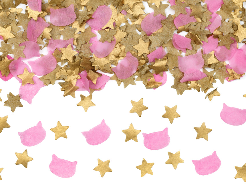 Canon à confettis rose doré 20cm