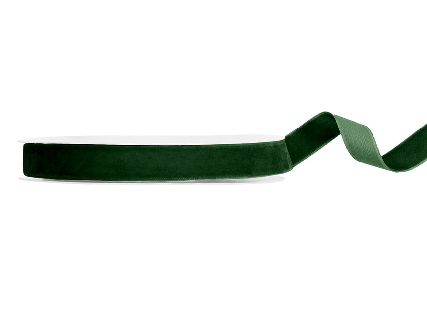 Ruban vert velours 10m
