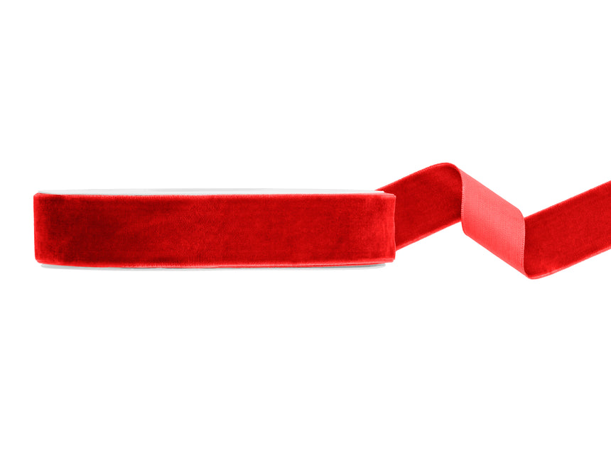 Ruban rouge en velours 10m