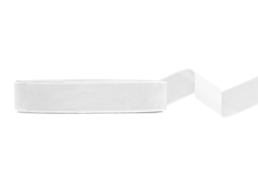 Ruban blanc en velours 10m