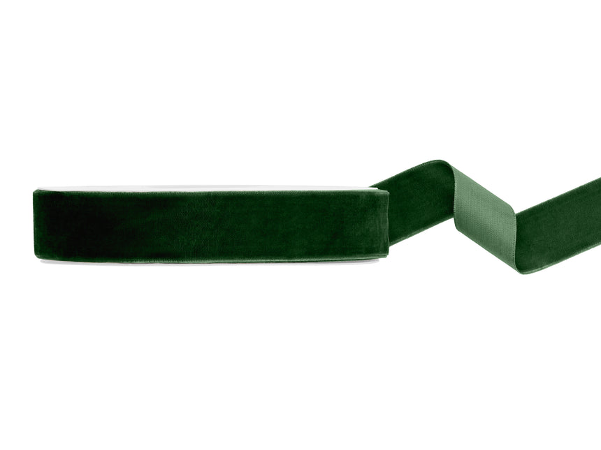 Ruban velours vert foncé 10m