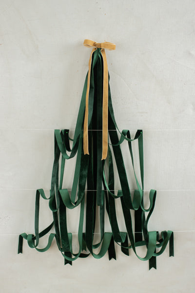 Ruban velours vert foncé 10m