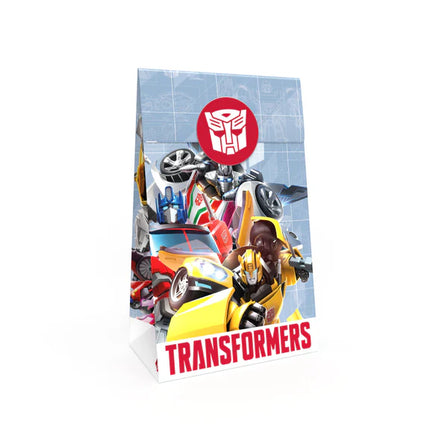 Sachets cadeaux Transformers 23 cm, lot de 10