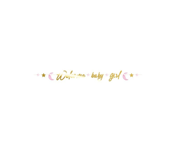 Lettre de naissance Guirlande Fille 2.5m