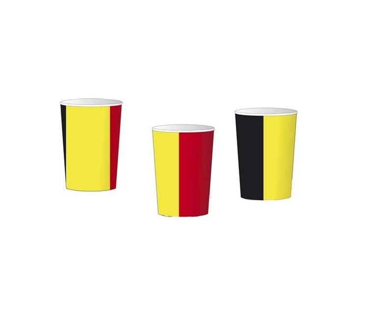 Gobelets Belgique 250ml 8pcs