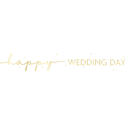 Bannière Happy Wedding Day 2.74m
