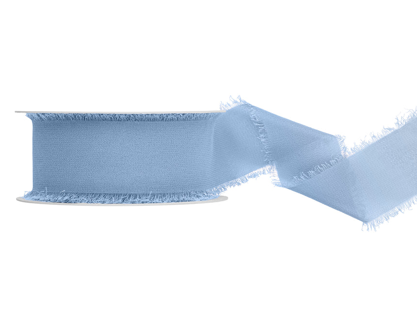 Ruban bleu Chiffon 10m