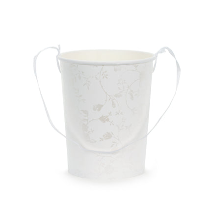 Seau blanc en papier 13cm