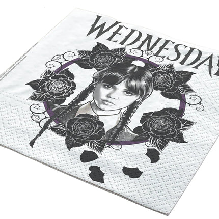 Serviettes « Wednesday » 33 cm, lot de 20