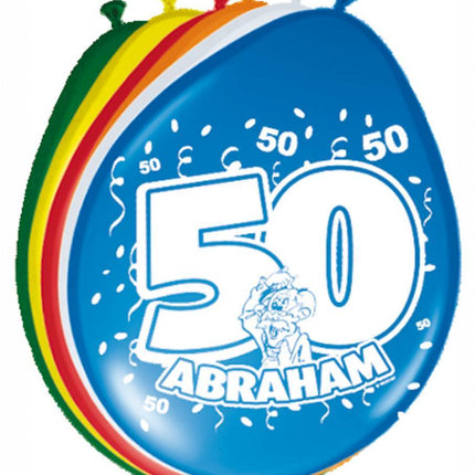 Abraham Ballonnen 30cm 8st - Partywinkel - 8714572082518