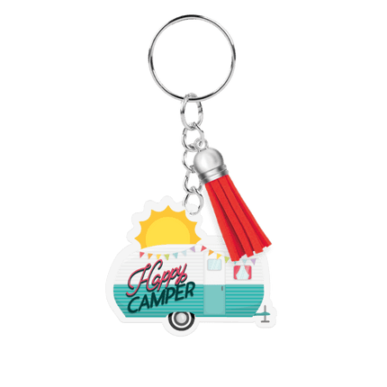 Acryl Sleutelhanger Happy camper van Paper Dreams koop je bij Partywinkel