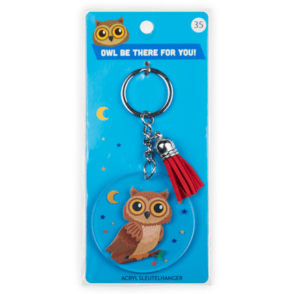 Acryl Sleutelhanger Uil van Paper Dreams koop je bij Partywinkel