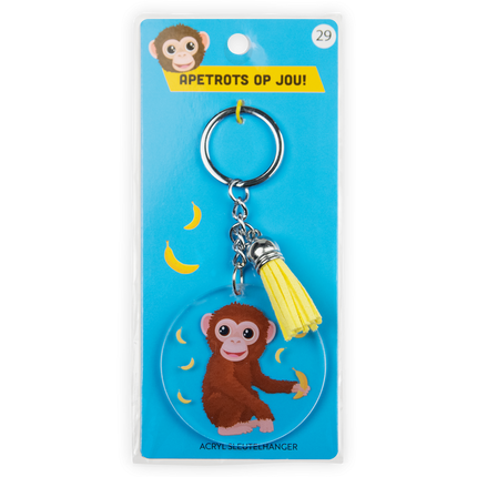 Porte-clés en acrylique « Singe »