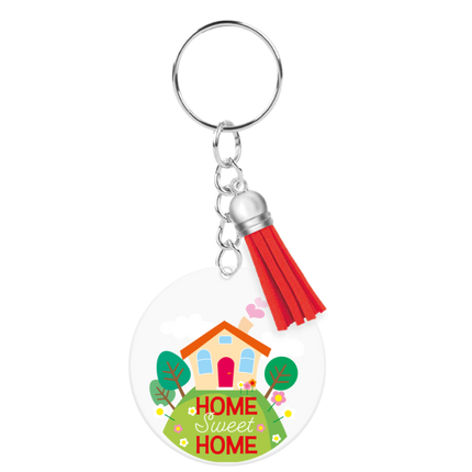 Porte-clés en acrylique « Home sweet home »
