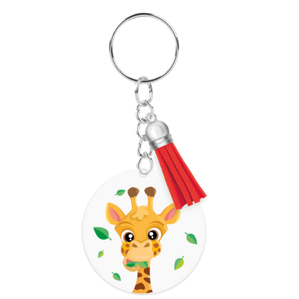 Porte-clés en acrylique Girafe