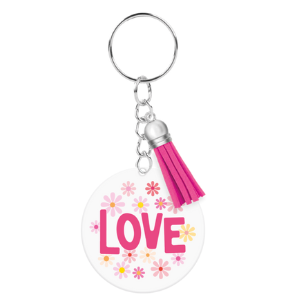 Porte-clés en acrylique « Love »