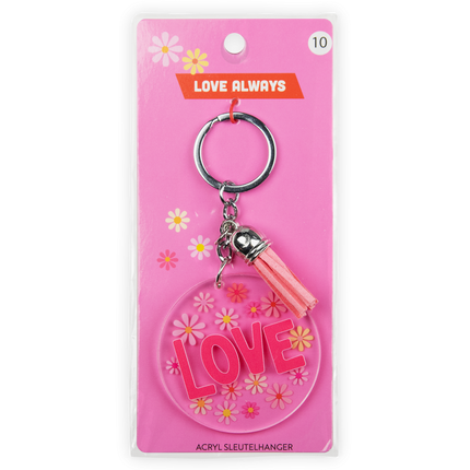 Porte-clés en acrylique « Love »