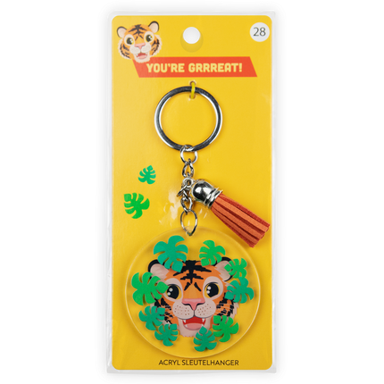 Porte-clés en acrylique « Tigre »