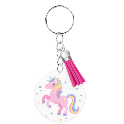 Porte-clés en acrylique Licorne