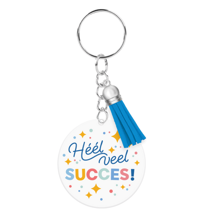 Porte-clés en acrylique « Bonne chance »