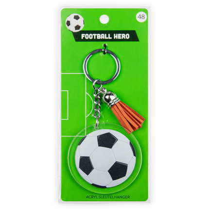 Porte-clés en acrylique sur le thème du football
