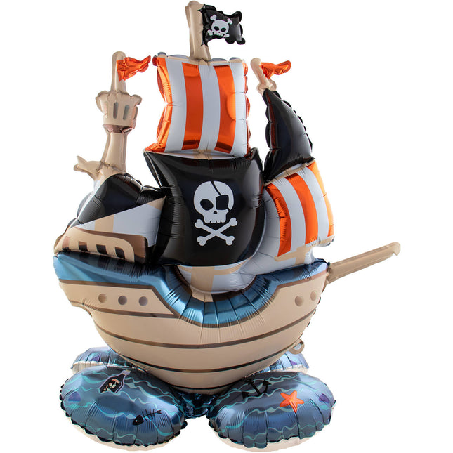 Ballon en hélium Pirate bateau vide 81cm