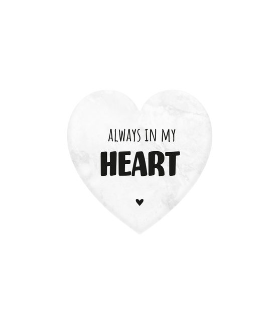 Always In My Heart Marmer Hartje 5cm van Paper Dreams koop je bij Partywinkel