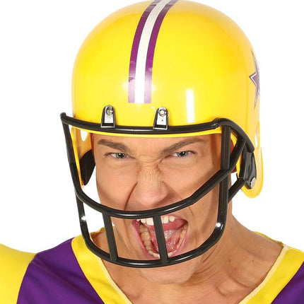 American Football Helm Geel van Fiestas Guirca koop je bij Partywinkel