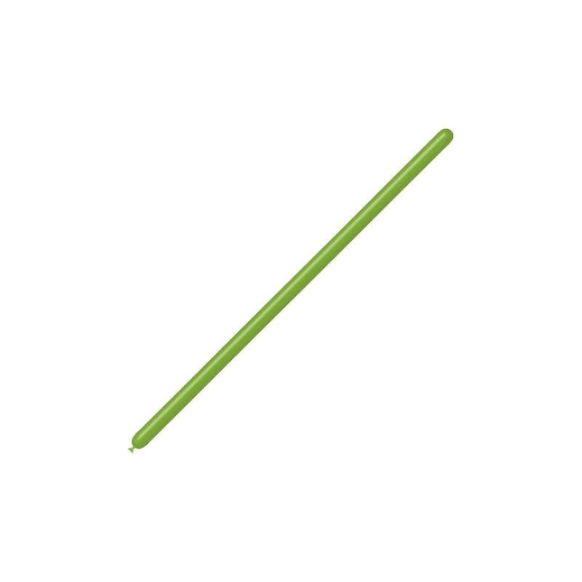 Appelgroene Modelleerballonnen 2,5cm 150cm 100st van Balloonia koop je bij Partywinkel