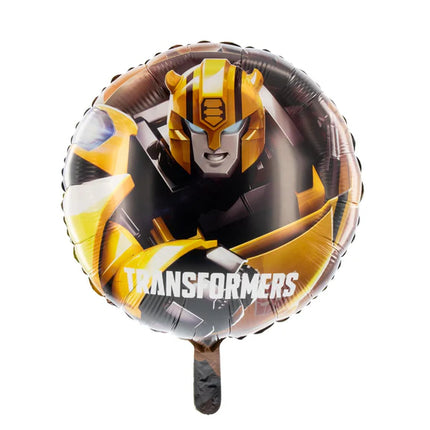 Ballon à l'hélium Transformers noir et jaune, vide, 45 cm