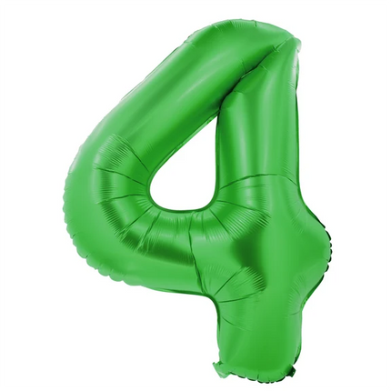 Ballon « 4 ans » vert, 1 m