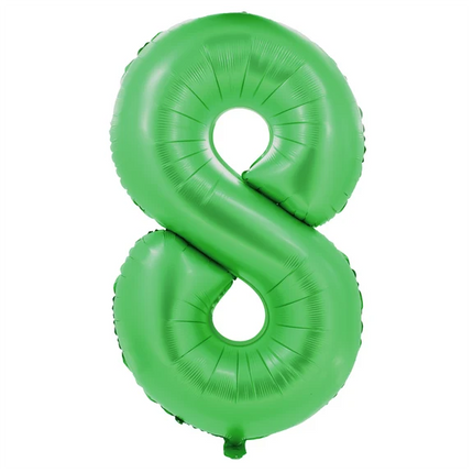 Ballon « 8 ans » vert, 1 m