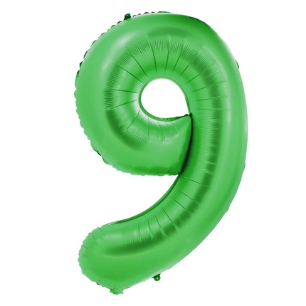 Ballon « 9 ans » vert, 1 m