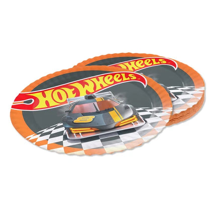 Assiettes Hot Wheels 23 cm, lot de 8