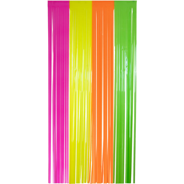 Rideau de porte arc-en-ciel néon 2m