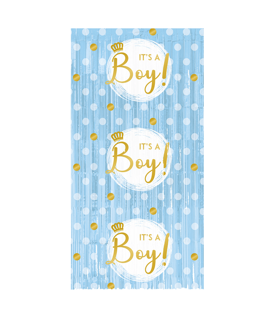 Babyshower Deurgordijn It'S A Boy 2m - Partywinkel - 8716764238925