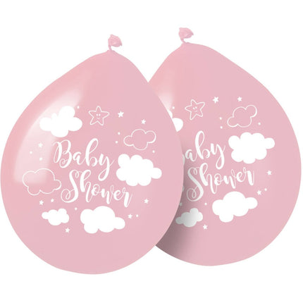 Babyshower Meisje Ballonnen 30cm 8st van Folat koop je bij Partywinkel
