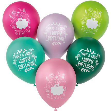 Ballerina Ballonnen Gekleurd 30cm 6st van Folat koop je bij Partywinkel