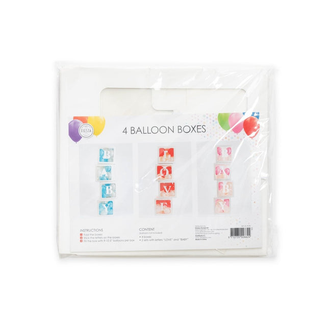 Ballon Boxen 30cm 4st van WeFiesta koop je bij Partywinkel