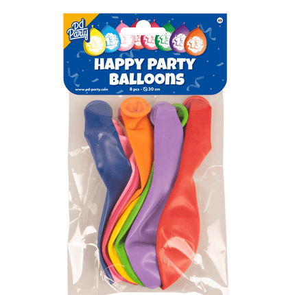 Ballonnen 13 Jaar Meerkleurig 30cm 8st van Paper Dreams koop je bij Partywinkel