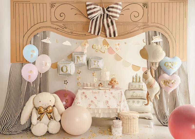 Ballonnen 30 cm, Muizen met cijfer 1, Light Blue van Partydeco koop je bij Partywinkel