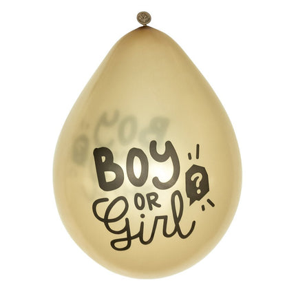 Ballonnen Boy Or Girl Latex 23cm 6st van Boland koop je bij Partywinkel