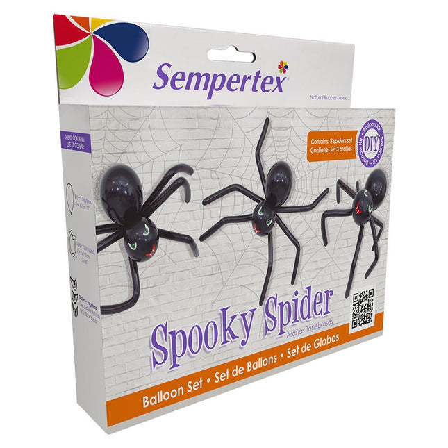 Ballonnen DIY Balloon Kit Spooky Spiders van Sempertex koop je bij Partywinkel